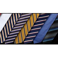 Featherlite Raised Pencil Striped Textured Silk Tie